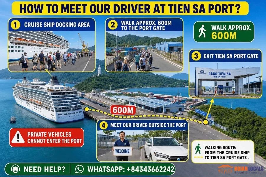Tien Sa Port to Hue private car - Hoi An Locals