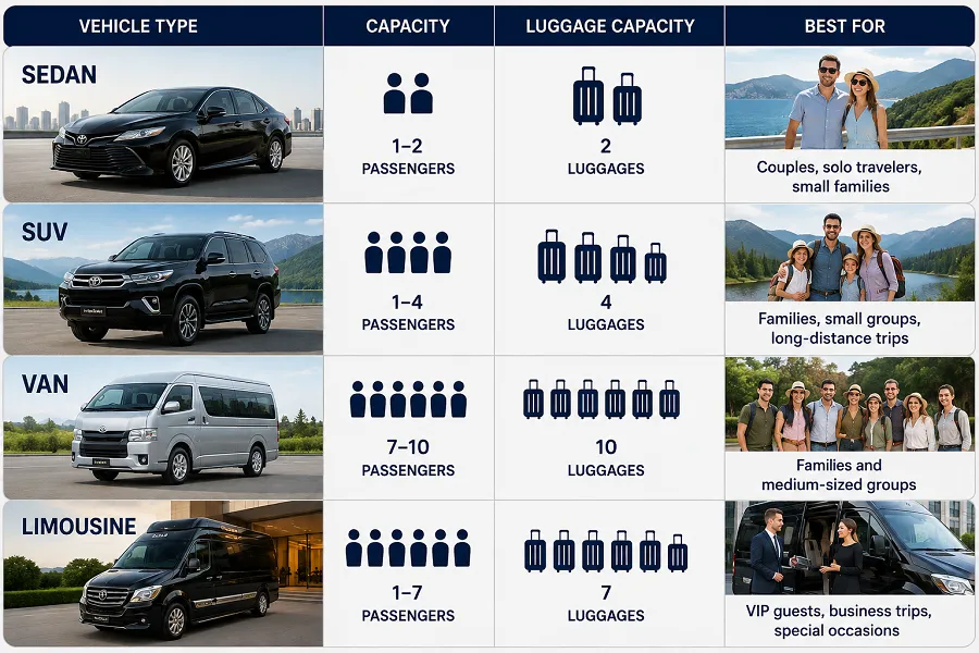 Transportation Capacity Information - Hoi An Locals